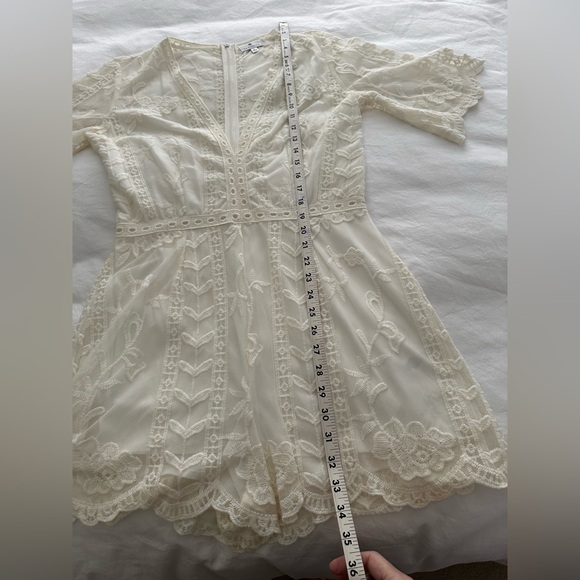 Socialite Lace Romper, cream, size L - Picture 9 of 9